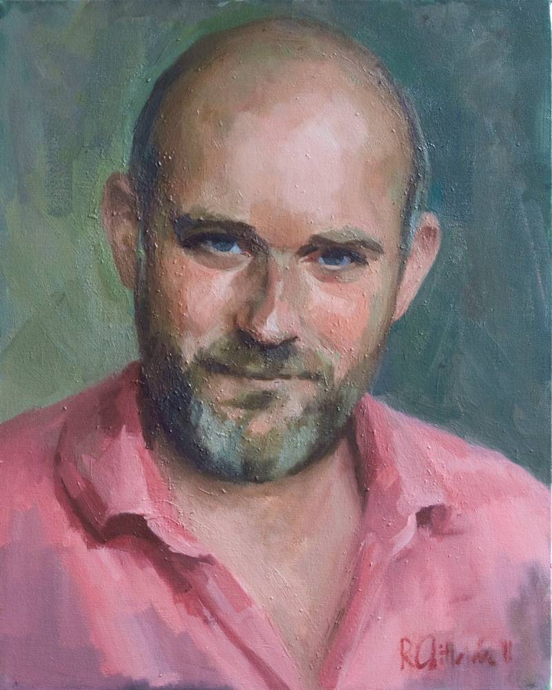 portrait of middle aged man with a beard